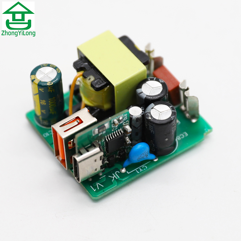 Печатная плата PD20W QC3.0 для зарядного устройства мобильного телефона, печатная плата, USB Тип C, поддержка быстрой зарядки, 5 В, 3 А, 9 В, 2 А, 12 В, 1,5 А