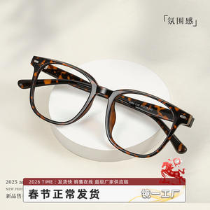Monturas de Gafas Retro con Diseño de Caparazón de Tortuga para Mujer, Lentes con Protección Contra Luz Azul, Tamaño Mediano 9089, Origen Danyang - Product Image 3