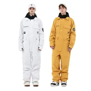 Mono de esquí para hombre y mujer, traje de esquí a prueba de viento, impermeable, de talla grande, traje de nieve, monos de esquí para Snowboard, una pieza