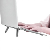 Support réglable en métal pour tablette PC, rehausseur de clavier adhésif ergonomique compatible MacBook Air Pro