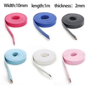 Wholesale 10mm Wide 1 Meter Length <strong>Strips</strong> Copy <strong>Leather</strong> Double Side PU <strong>Leather</strong> Belt DIY Accessories Fit Slide Letter Charms - Product Image 2