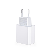 Vente en gros de chargeur GaN 20W avec double port USB C, adaptateur de chargeur mural rapide PD, prise US EU, CE FC RoHS PSE pour téléphone portable