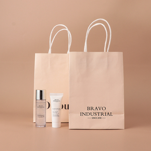 Bolsas de Regalo de Papel con Logotipo Personalizado de Lujo <span class=keywords><strong>Bravo</strong></span> Packaging, Bolsas de Papel Kraft Ecológicas para Cosméticos, Joyería, Bodas y Fiestas - Product Image 4