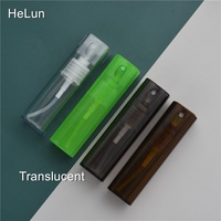 Botol Parfum Semprot Sanitizer Tangan 10ml, Bentuk Kotak Macaron, Isi Ulang, Portabel, Travel, Cangkang Plastik, Tabung Kaca