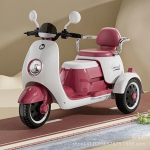 Electric Tricycle For Children Seated For Two Rechargeable Motorcycle 2-6 Years Old Kids Toy Car - Product Image 1