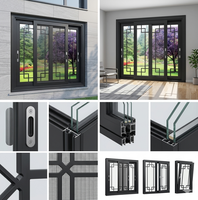 Ventanas Corredizas de Doble Acristalamiento de Diseño Moderno para Casas y Villas, Apertura Horizontal, Ventana de PVC con Malla Antimosquitos