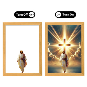 LED Light-up khung ảnh Crafted với công nghệ in UV, trang trí nội thất, khung ảnh bằng gỗ - Product Image 1