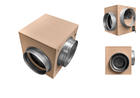 Ventes d'usine Ventilateur de boîte acoustique silencieux de haute qualité Ventilateur d'extraction de ventilateur de boîte en ligne hydroponique à fonctionnement silencieux