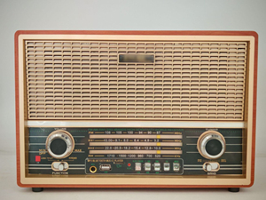 Portable Factory OEM Retro Wooden 4 Band Radio FM AM SW1 SW2 BT <b>USB</b> TF MP3 Player Built-in Speaker Rechargeable Home Decor Radio - Product Image 5