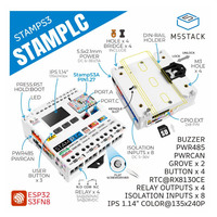 Contrôleur logique programmable IoT M5Stack StamPLC ESP32S3 avec surveillance des données cloud