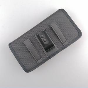 पुरुषों का सार्वभौमिक क्षैतिज कैनवास नायलॉन बेल्ट होल्स्टर क्लिप कमर बैग कवर बेल्ट क्लिप मोबाइल फोन केस - Product Image 1