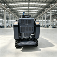 Mini Skid Steer Loader Pabrik Cina, Mini Track Skid Steer Loader dengan Bucket 0.15m3 untuk Renovasi Halaman