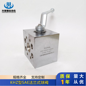 Vanne à boisseau sphérique à bride Khz Sae Dn13 Dn20 Dn25 haute pression, type rapide, structure intégrée - Product Image 3