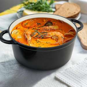 Marmite en fonte pour la viande braisée et les soupes savoureuses effectue uniformément le temps de chaleur et économise des tracas - Product Image 1