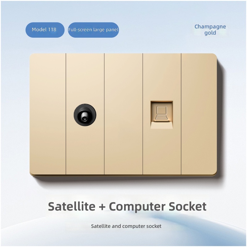 Prise satellite et ordinateur