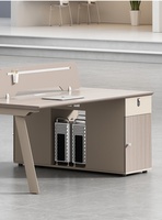 Ensemble de bureau et de chaises pour 4/6 personnes, design minimaliste moderne, matériau PVC, boîte de gaine de câbles ignifuge
