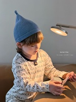 Ensemble de vêtements de nuit respirants pour enfants, 95,5% coton, 4,5% élasthanne, pyjamas confortables à manches longues, vêtements de maison, OEM personnalisé