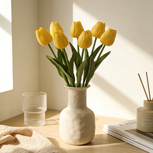 Bouquet di Tulipani in PU di Alta Qualità, Fiori Artificiali Multicolore in Stile Moderno, Vendita all'Ingrosso per Laurea e Festa della Mamma - Product Image 5