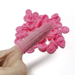Maat Sml Poeder Gratis Roze Anti-Slip Vinger Cover Anti Statische Esd Latex Vinger Babybedjes - Product Image 1
