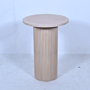 Mesa de <span class=keywords><strong>Bar</strong></span> Redonda de Madera Estilo Nórdico Vintage para 6 Personas, Ideal para Bodas, Bistro, Eventos y Fiestas - Product Image 4