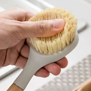 Zenidoo Hand-Designed Automatic Kitchen Cleaning <b>Brush</b> Long Plastic Handle Eco-Friendly Silver Silicone for Dishwashing Cleaning - Product Image 3