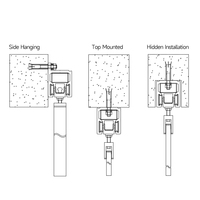 Heavy Single Double Open Magnetic Puerta automática Operadores de puerta corredera Unidad de mecanismo de sistema Abridor automático de puerta de vidrio
