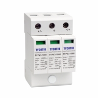 TYCOTIU TYPV3-1000 Parafoudre solaire photovoltaïque 1000V CC, dispositif de protection contre les surtensions en plastique durable, SPD Type 2 T2 40kA