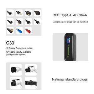 Cargador Portátil para Vehículos Eléctricos Zencar Fast de 22 kW, 32 A, EVSE Tipo 2 GB/T Opcional con Control Inteligente por WiFi y Aplicación para Carga <span class=keywords><strong>en</strong></span> Casa y Viajes - Product Image 3