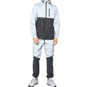 Chaqueta cortavientos personalizada Conjunto de Sudadera con capucha de doble puntada Contraste de color Tech Fleece Chándal Pantalones de chándal y conjunto de Sudadera con capucha - Product Image 5