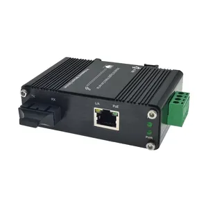 Snelle Ethernet Industriële 30W Poe Media Converter Multi Mode 2Km Sc Fiber Poort