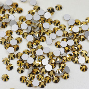 Yantuot Aurum SS6-SS30 не горячая фиксация плоская спинка бриллиант для модных ювелирных изделий серьги горный хрусталь кристалл <span class=keywords><strong>2</strong></span> сумки без свинца круглой формы - Product Image 1