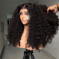 Perruque en cheveux bouclés bruts birmans haute densité, sans colle, HD, avec dentelle frontale complète, cheveux humains brésiliens, grade 12A, perruques en cheveux bruts vietnamiens