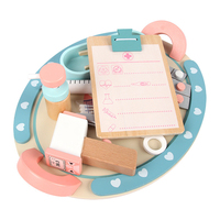 Ensemble de jouets de jeu de docteur en bois Tolulo Kit de jeux de maison de jeu pour enfants pour jeu imaginatif 2-7 ans