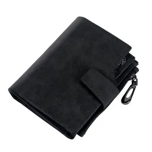 ladies short wallets card slots bank notes customized logo women wallets pu leather wallets with zipper