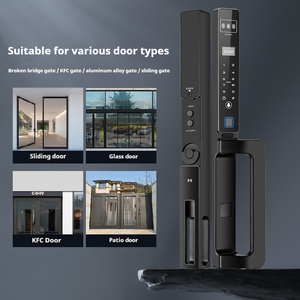 A-Y03 tam otomatik akıllı kilit standart Edition IP67 su geçirmez kırık köprü alüminyum kapı palmiye ven 3D yüz akıllı - Product Image 5