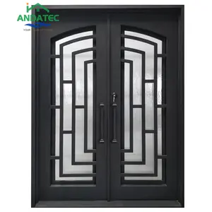 Portes de sécurité modernes en <span class=keywords><strong>fer</strong></span> <span class=keywords><strong>forgé</strong></span> de haute qualité, <span class=keywords><strong>porte</strong></span> <span class=keywords><strong>d</strong></span>'<span class=keywords><strong>entrée</strong></span>, portail de sécurité, double <span class=keywords><strong>entrée</strong></span> extérieure, <span class=keywords><strong>porte</strong></span> <span class=keywords><strong>d</strong></span>'<span class=keywords><strong>entrée</strong></span> - Product Image 1