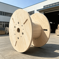 Emballages en bois pour câbles à fibres optiques, écologiques, recyclables et réutilisables pour les télécommunications