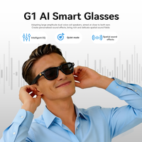 Lunettes Intelligentes G1 avec Caméra 800W, Enregistrement Vidéo 1080P/4K, Traduction IA, Audio 5.3, Photochromisme 4K et Double Micro Anti-Bruit