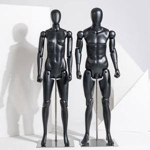 Mannequins d'articulations mobiles de couleur noire de peau masculine complète d'expédition le jour même - Product Image 2