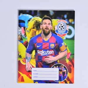 Cuaderno de fotos de estrella internacional directo de fábrica, cuaderno periférico de deportes de Fútbol, cuaderno grapado de educación francesa para estudiantes - Product Image 2