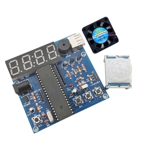 OKYN-G5288 18B20 Temperature Controlled Fan <b>DIY</b> Electronic <b>Kit</b> Multifunction MCU Temperature Fan Module - Product Image 1