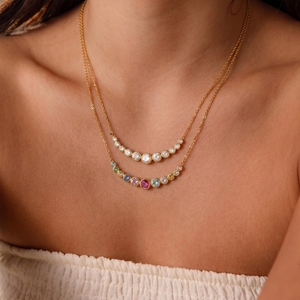 Collana J&D Jewelry con Ciondolo a Forma di Pesce e Stella Marina Placcata in Oro 18K, Strass Bianchi, Catena a Graffetta in Acciaio Inossidabile Impermeabile - Product Image 2