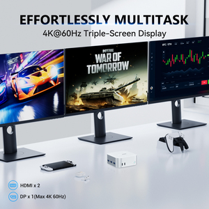 SOAYAN N5 komputer Mini, PC Mini <span class=keywords><strong>Intel</strong></span> N150 DDR5 dengan Lan ganda tipe C komputer Mini untuk bisnis rumah kantor Pc - Product Image 5