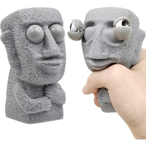 Tiktok xu hướng sáng tạo Rock man PVC giảm căng thẳng Đồ chơi bóp Tính năng mắt lồi và miệng mở - Product Image 3