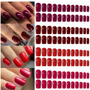 Uñas Postizas de ABS de Buena Calidad al por Mayor, Diseño Almendrado/Cuadrado, Color Sólido, Cobertura Completa, Caja de Empaque, Mediano/Largo - Product Image 3
