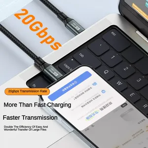 PD สายชาร์จเร็ว100W USB 3.2 20Gbps 8K 60Hz สำหรับ PC แล็ปท็อป Macbook <span class=keywords><strong>iPad</strong></span> iPhone 15 <span class=keywords><strong>PRO</strong></span> MAX - Product Image 4