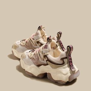 Chaussures de style marche, nouvelle semelle épaisse, plateforme, chaussures de course décontractées, baskets chunky pour femmes 2024 - Product Image 2