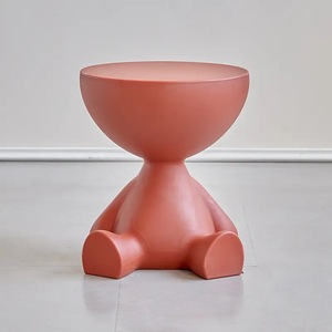 Bắc Âu sáng tạo phẳng Bàn cà phê nhựa phân phòng khách đơn giản nằm phẳng sofa phổ biến lùn bên bàn - Product Image 3