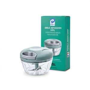 Triturador de ajo Erpsl de 240g, verde y azul, picador manual para uso en la cocina - Product Image 2