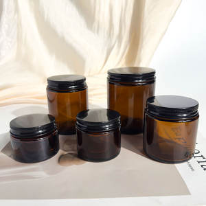 Envases de Vidrio Vacíos de 30 ml, 50 ml, 60 ml, 100 ml, 1 oz, 2 oz, 4 oz, 8 oz, Negros, Transparentes, Ámbar, para Crema Facial y Corporal, Cosméticos, con Tapa Metálica - Product Image 4